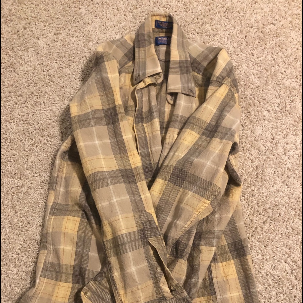100% wool Pendleton button down